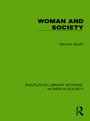cover image of Woman and Society